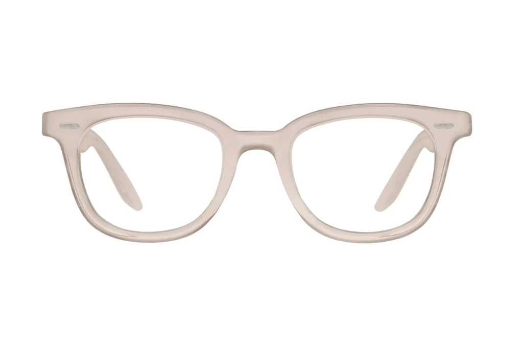 Barton Perreira Cecil 50 in Hush, a pale milky translucent acetate