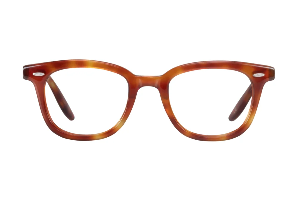 Barton Perreira Cecil 50 optical frame in Havana tortoise, front view