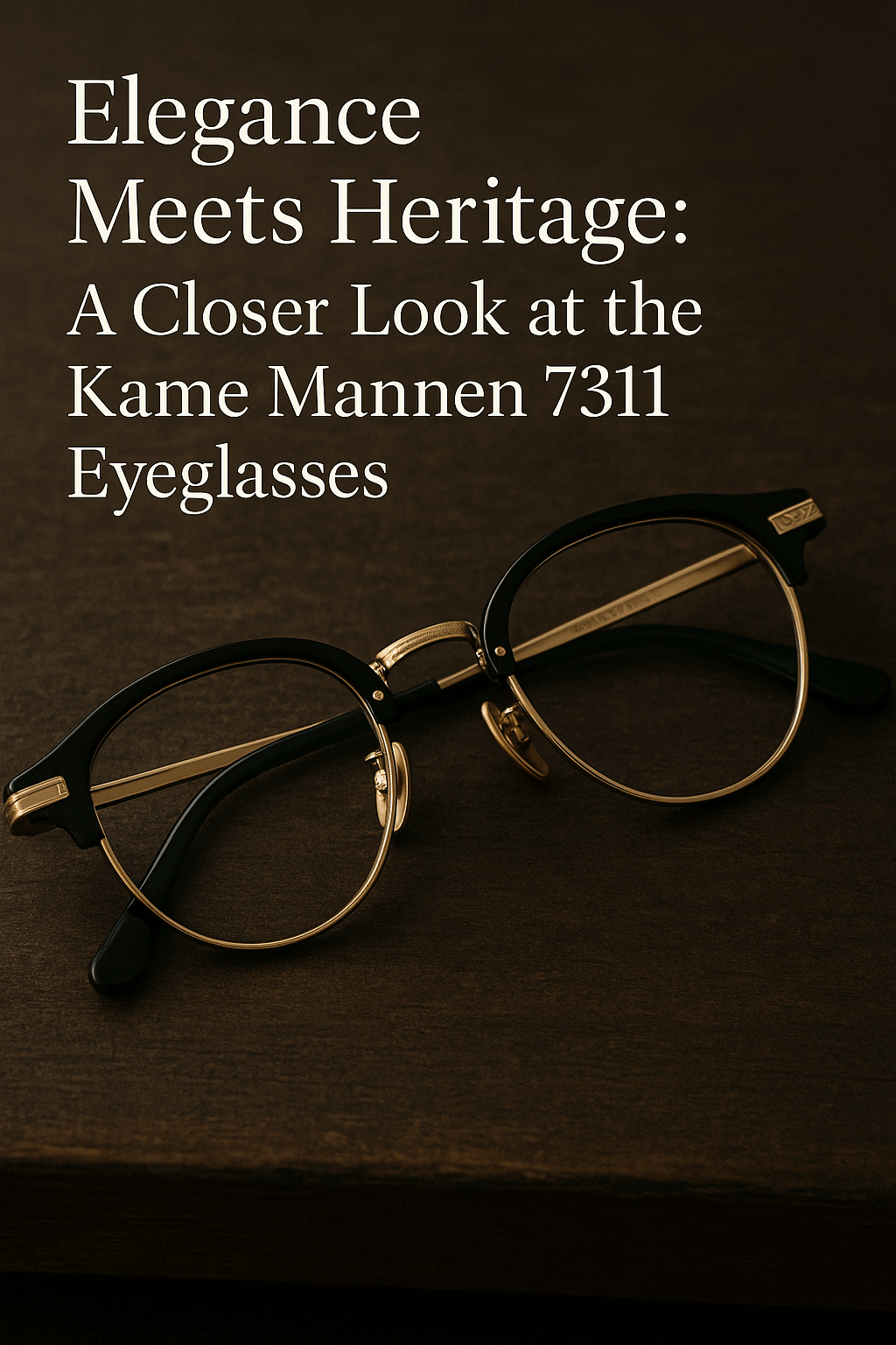 Kame Mannen 7311 Eyeglasses – Minimalist Titanium Frames | Moon & Co Eyewear