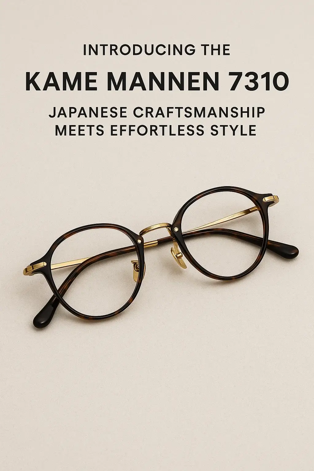 Kame ManNen 7310 – Premium Titanium Eyewear from Japan | Moon & Co Eyewear