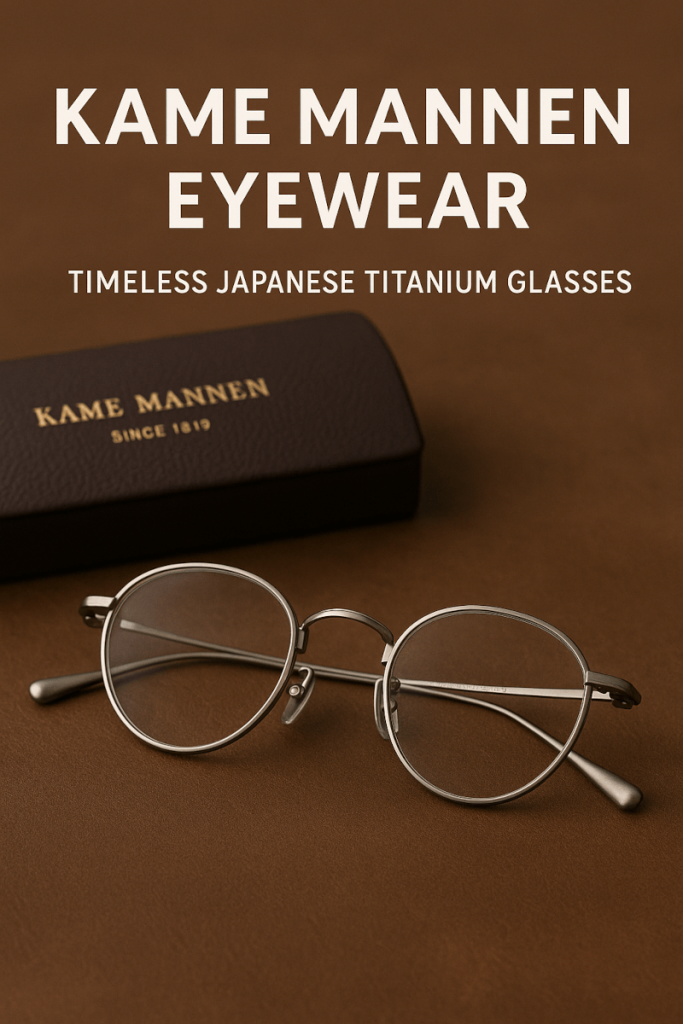 Timeless Japanese Craftsmanship: Explore the Kame ManNen Eyewear Collection