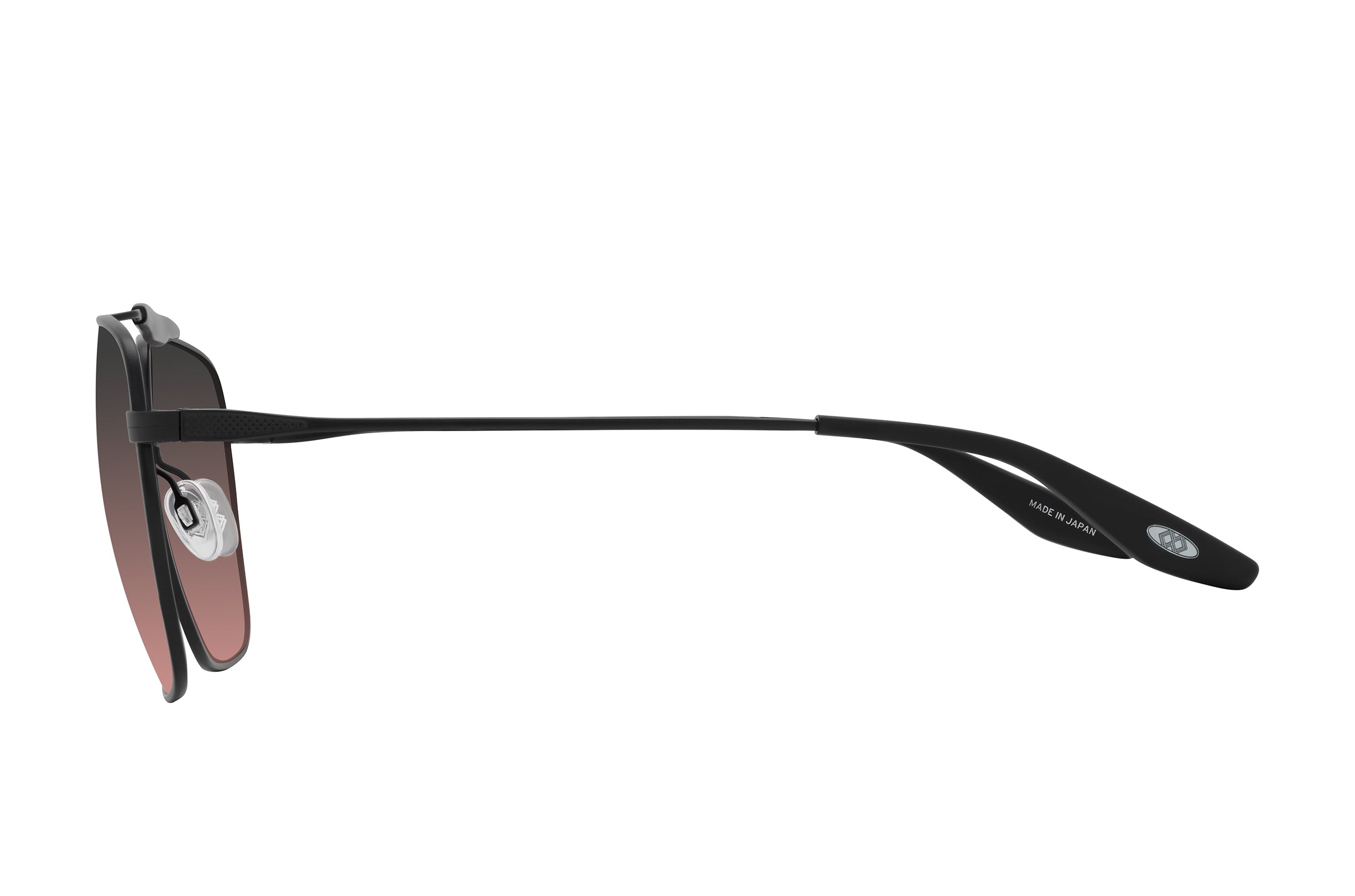 Barton Perreira Bhanot Black Satin / Matte Black / Cinรฉmoi profile Barton Perreira Bhanot in Black Satin / Matte Black / Cinรฉmoi, side view