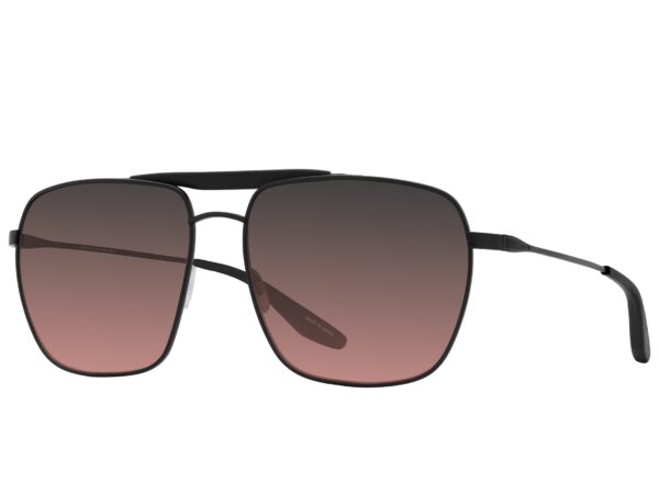 Barton Perreira Bhanot in Black Satin / Matte Black / Cinémoi, angled view