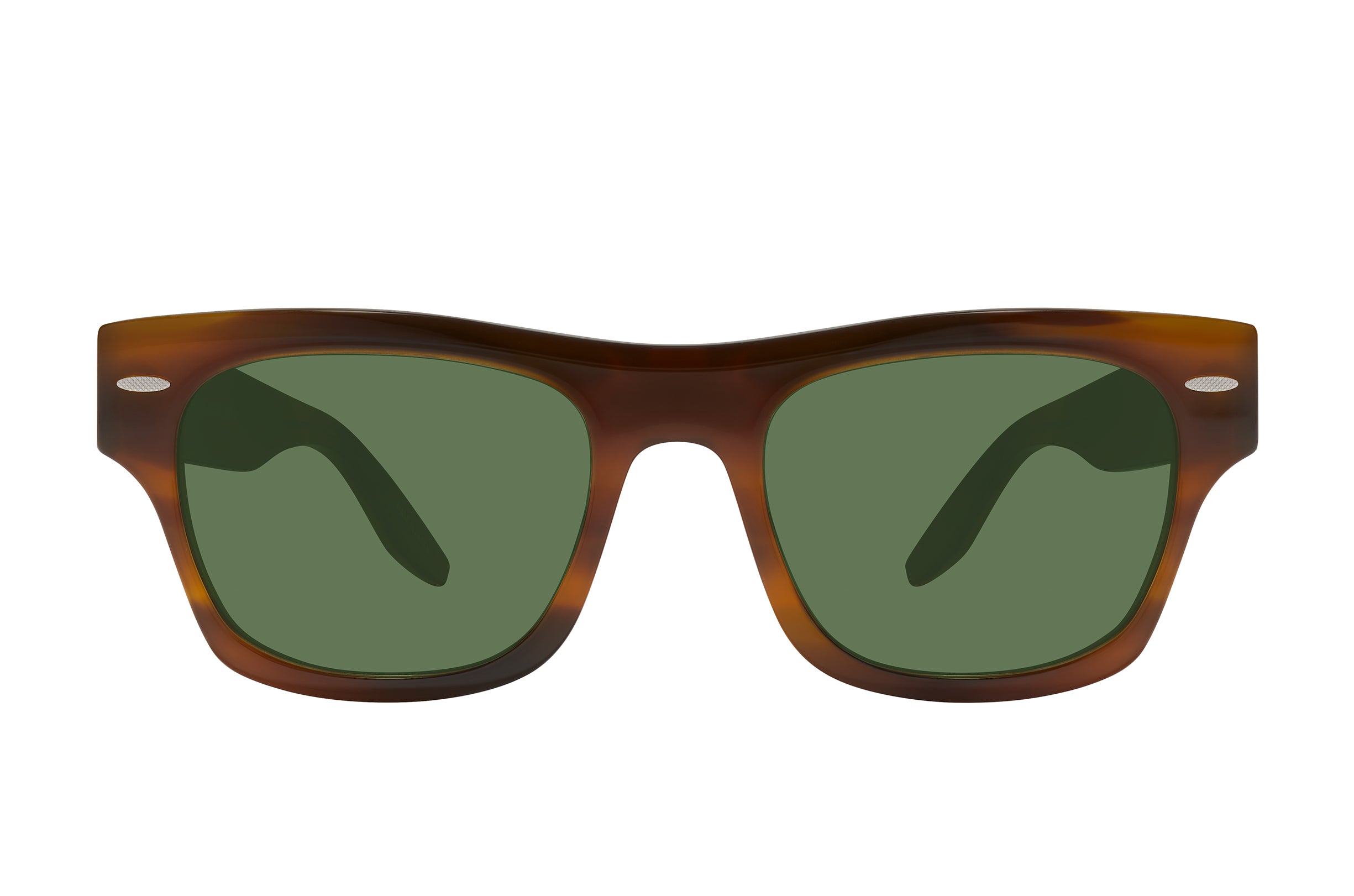 Barton Perreira Blackwell Sun Monarch Tortoise / Bottle Green front Barton Perreira Blackwell Sun in Monarch Tortoise / Bottle Green, front view