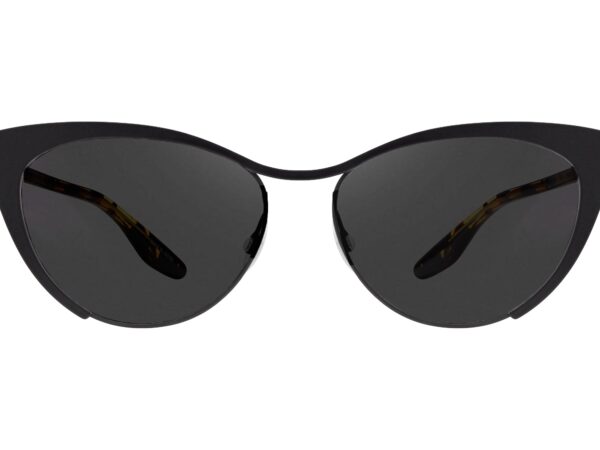 Barton Perreira Cheeky Sun in Black Satin / Heroine Chic / Noir, front view