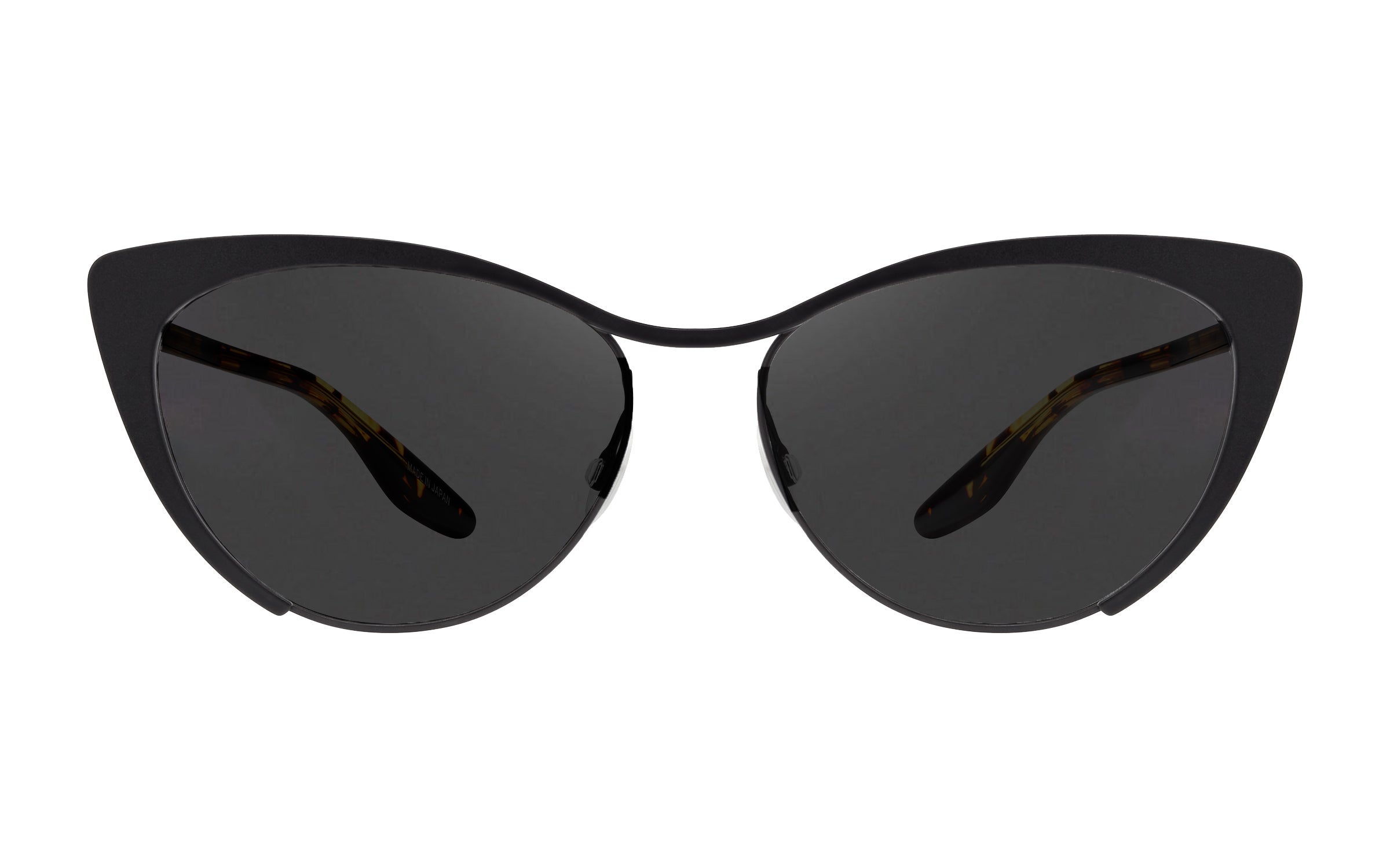 Barton Perreira Cheeky Sun Black Satin / Heroine Chic / Noir front Barton Perreira Cheeky Sun in Black Satin / Heroine Chic / Noir, front view
