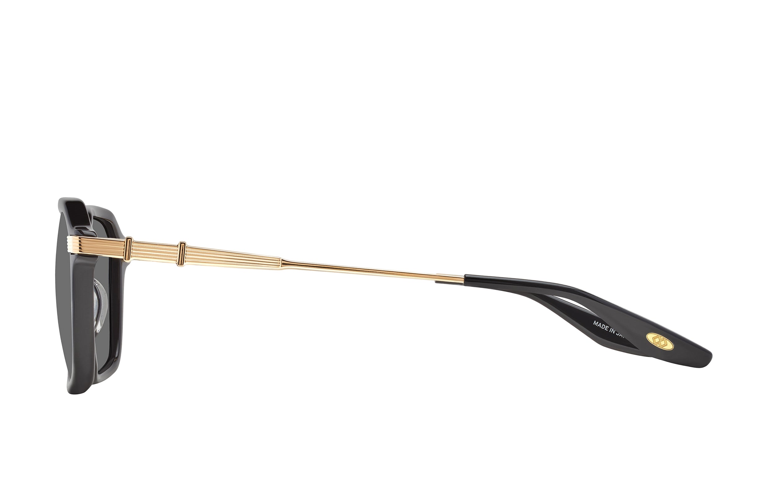 Barton Perreira Delon Black / Gold / Noir profile Barton Perreira Delon in Black / Gold / Noir, side view