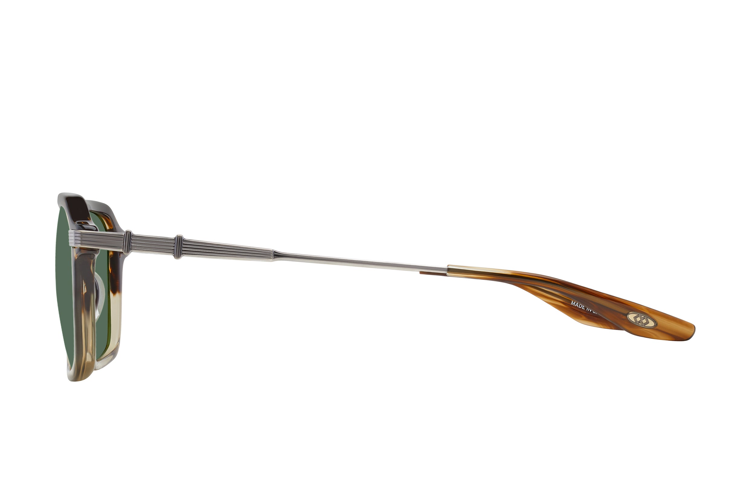 Barton Perreira Delon Hickory Gradient / Pewter / Green Smoke profile Barton Perreira Delon in Hickory Gradient / Pewter / Green Smoke, side view