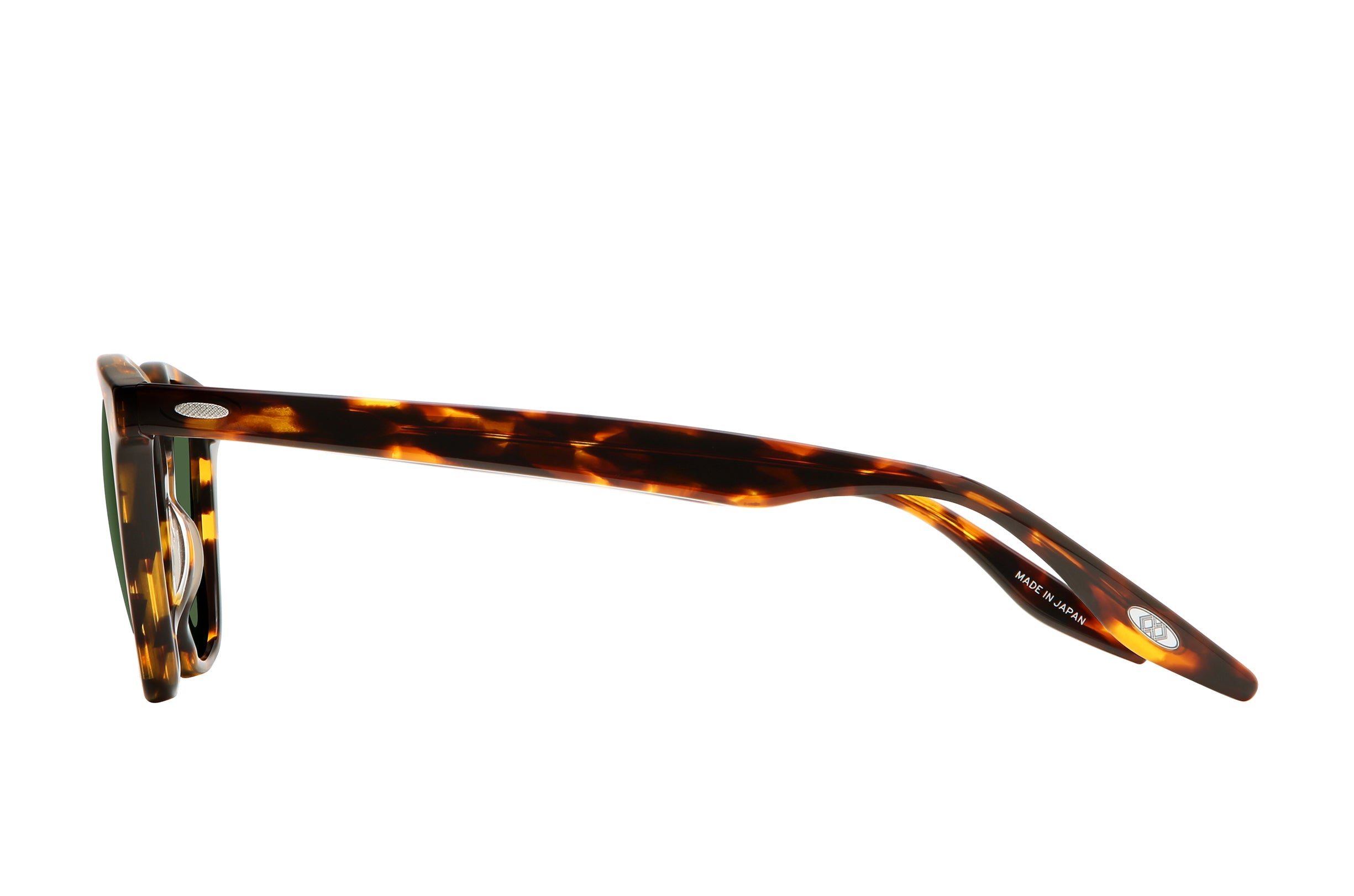 Barton Perreira Dino Classic Tortoise / Viridian profile Barton Perreira Dino in Classic Tortoise / Viridian, side view