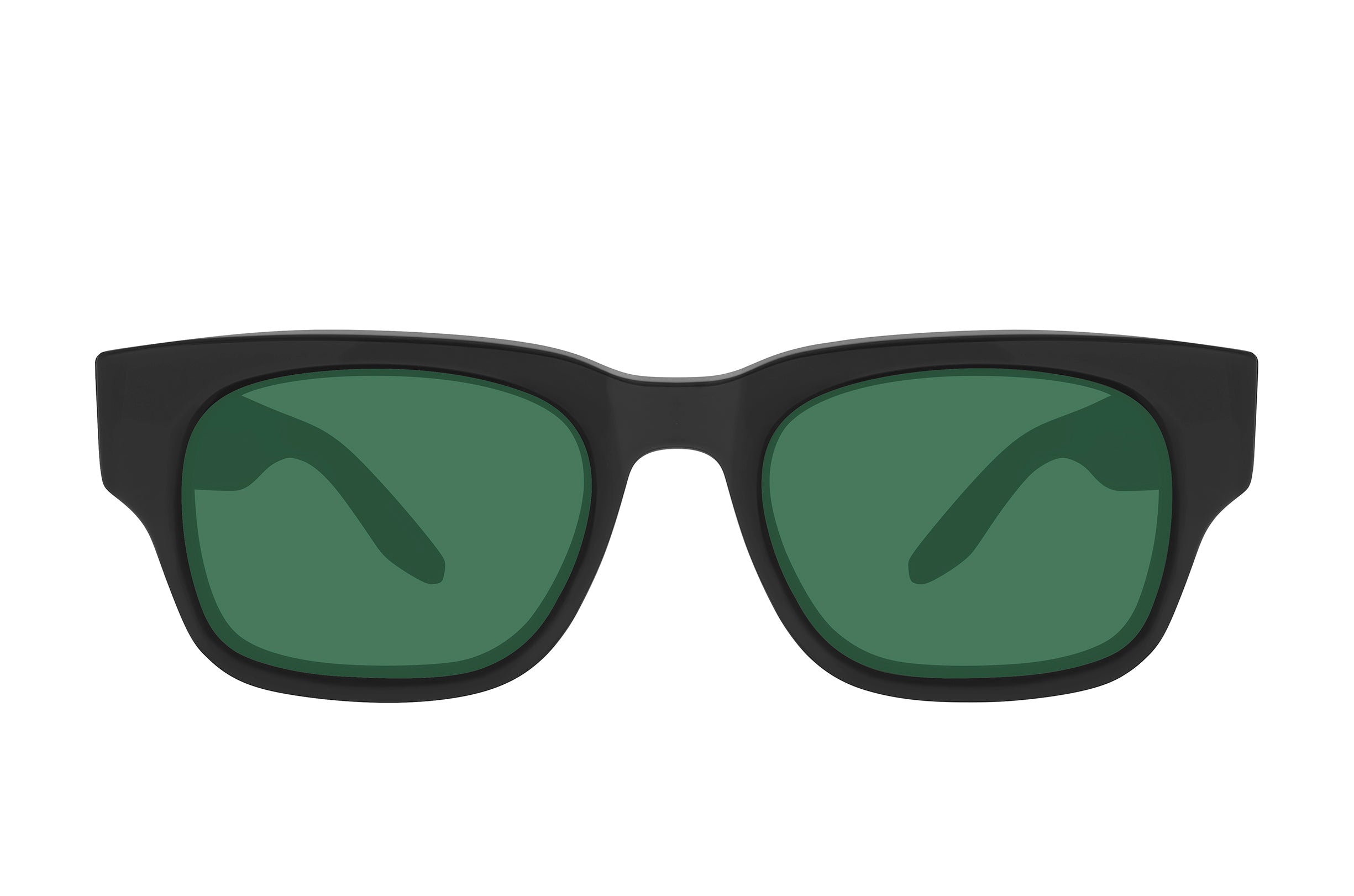 Barton Perreira Dondi Black / Bottle Green front Barton Perreira Dondi in Black / Bottle Green, front view