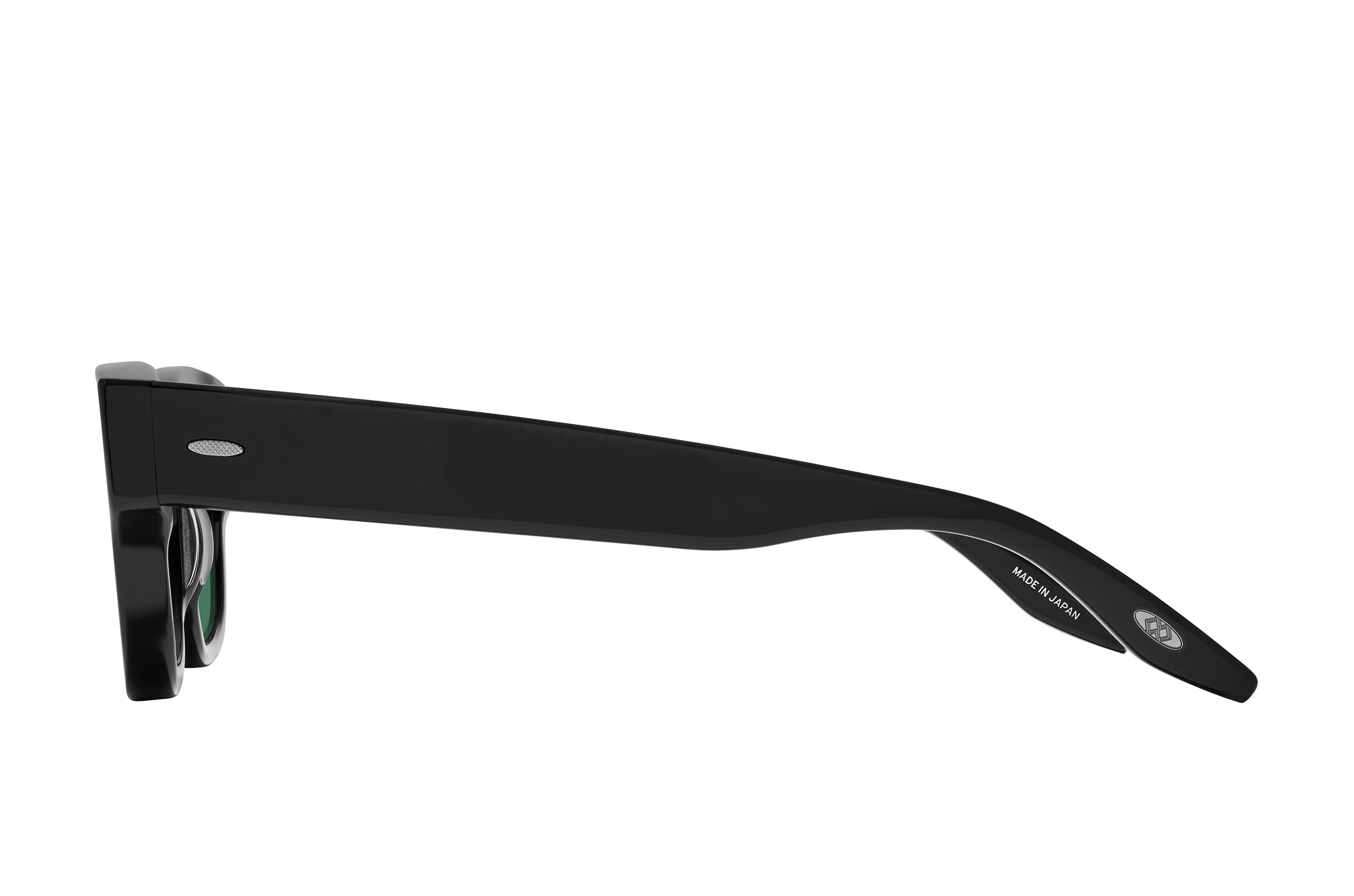 Barton Perreira Dondi Black / Bottle Green profile Barton Perreira Dondi in Black / Bottle Green, side view