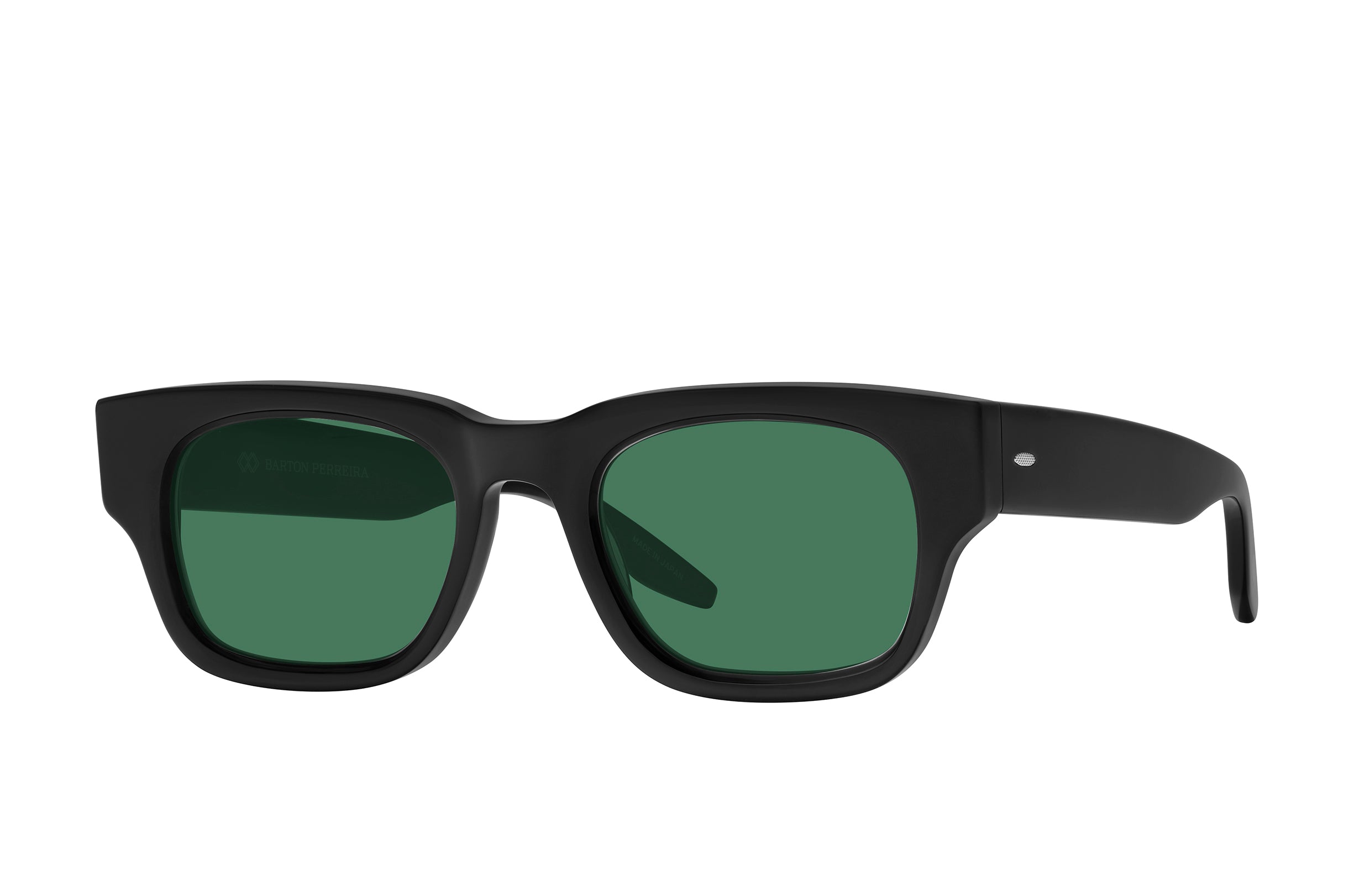 Barton Perreira Dondi Black / Bottle Green side Barton Perreira Dondi in Black / Bottle Green, angled view