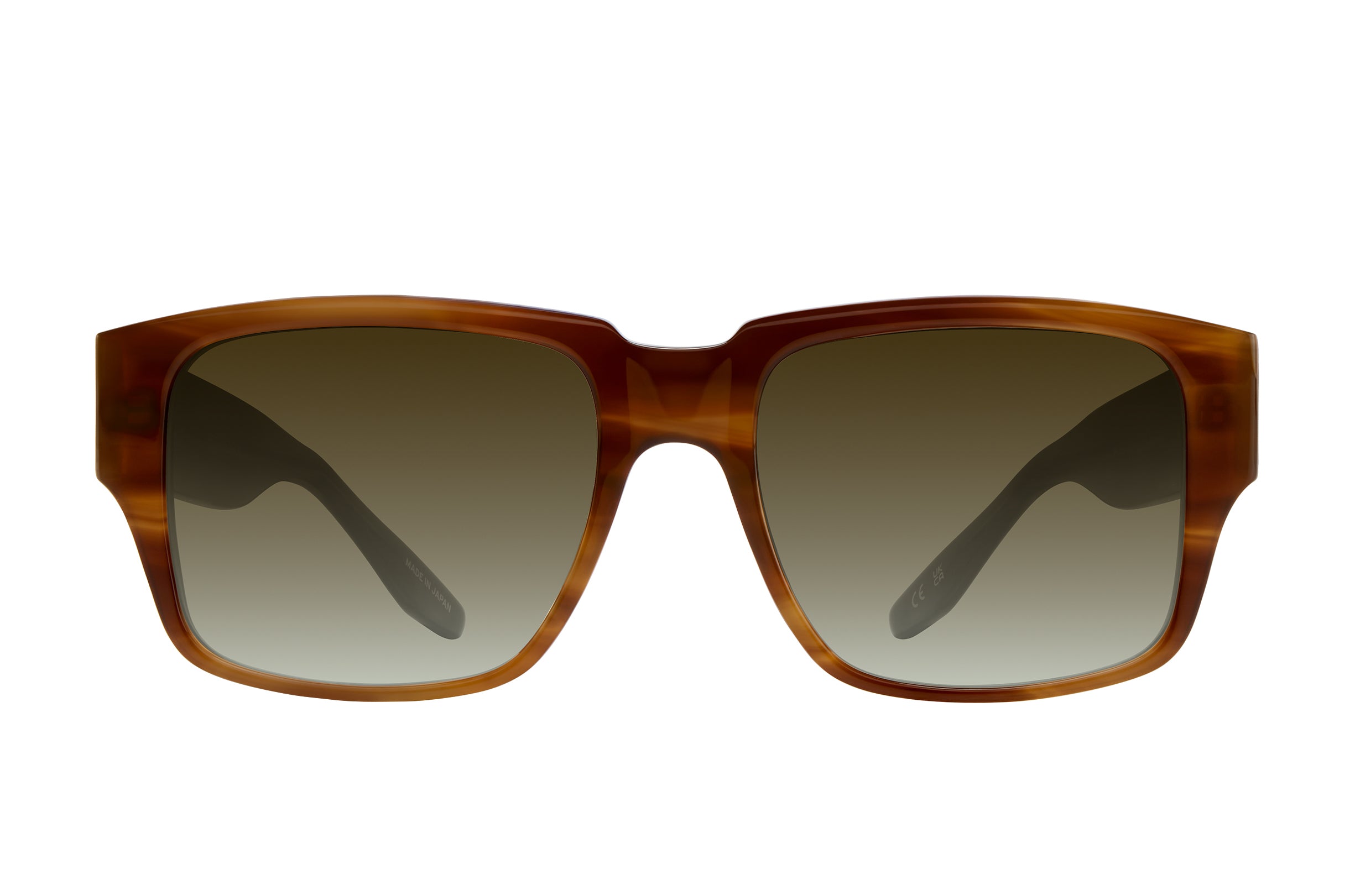 Barton Perreira Duke Umber Tortoise / Olive Gradient front Barton Perreira Duke in Umber Tortoise / Olive Gradient, front view