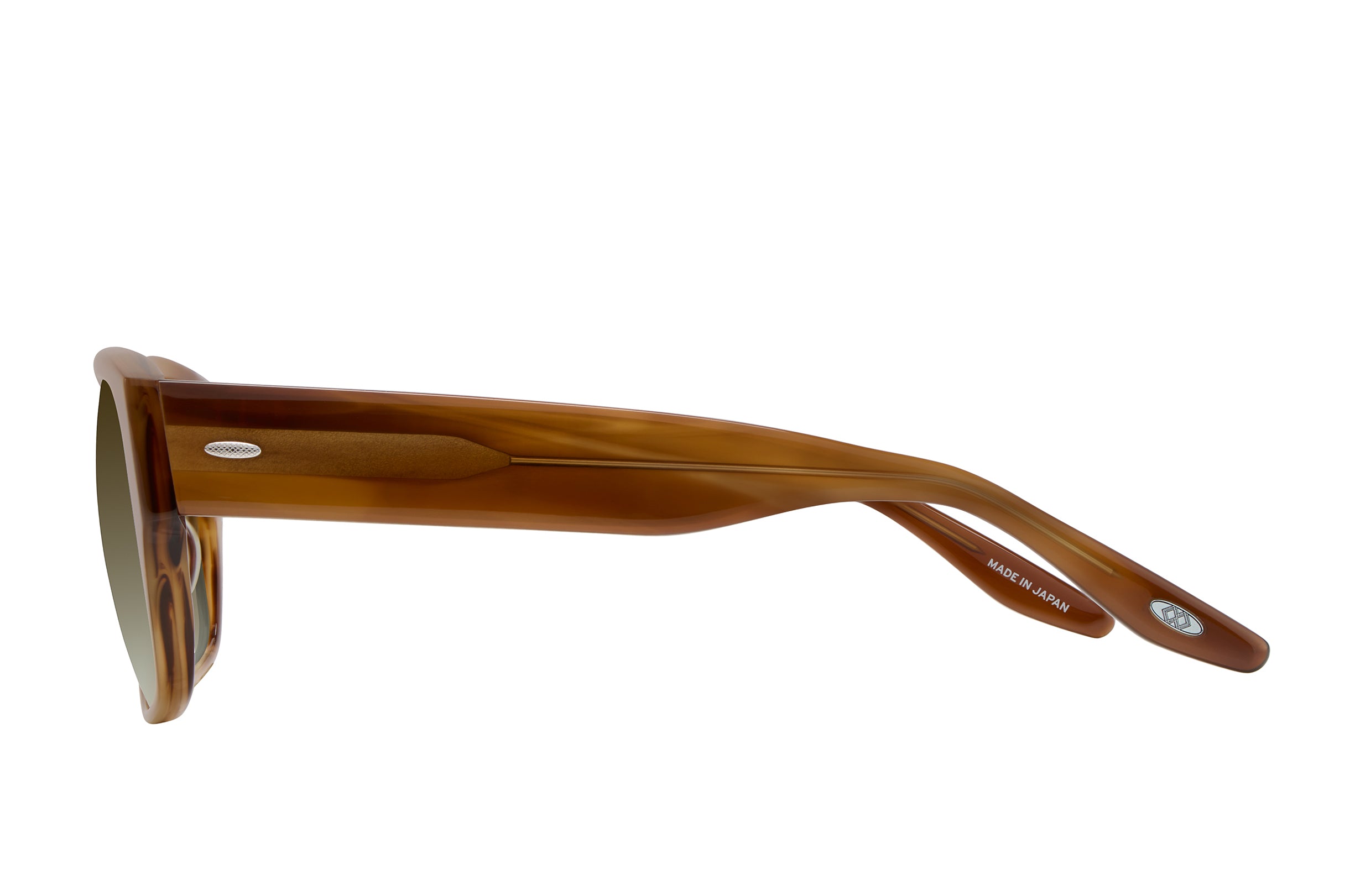 Barton Perreira Duke Umber Tortoise / Olive Gradient profile Barton Perreira Duke in Umber Tortoise / Olive Gradient, side view
