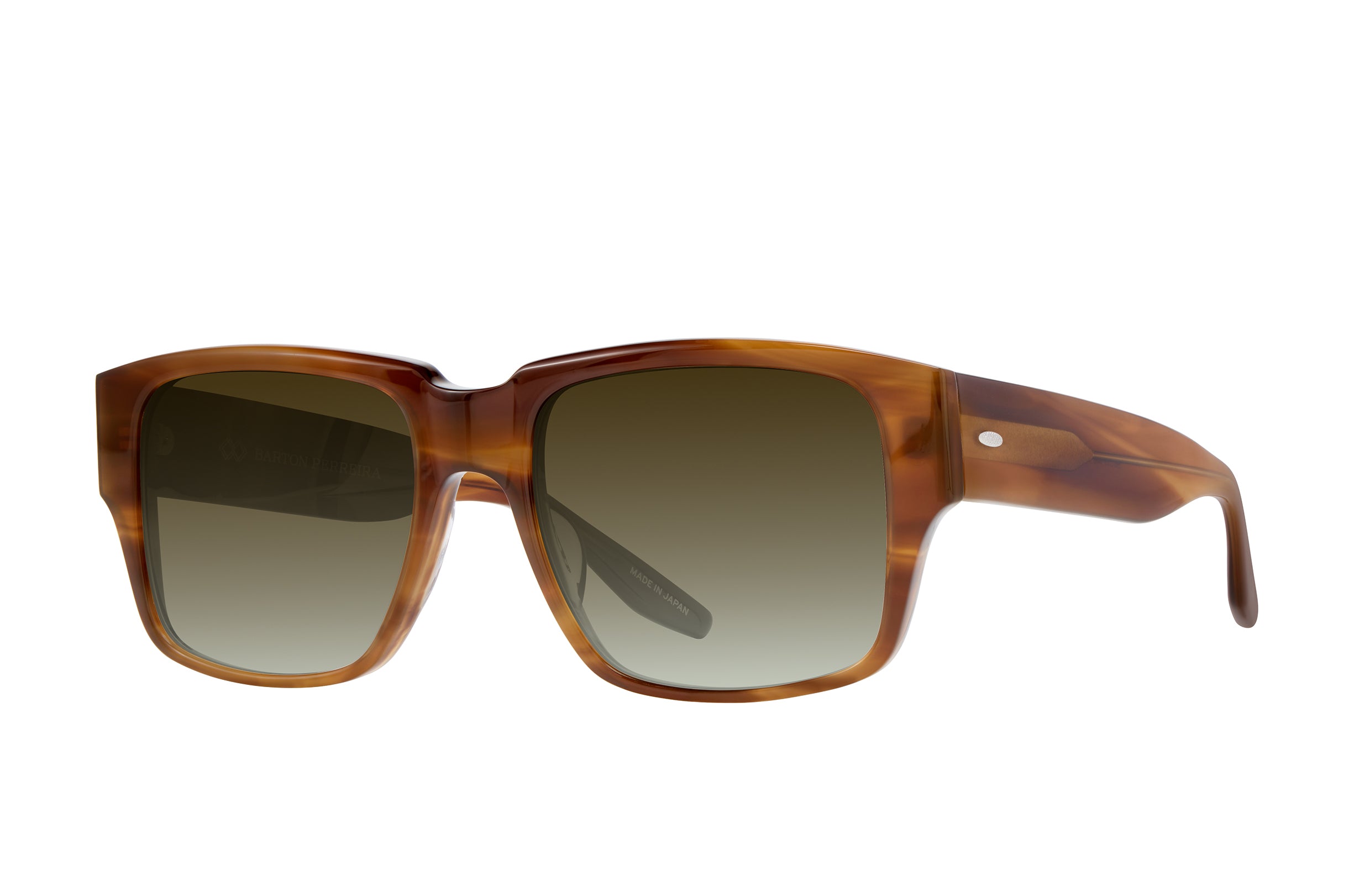 Barton Perreira Duke Umber Tortoise / Olive Gradient side Barton Perreira Duke in Umber Tortoise / Olive Gradient, angled view