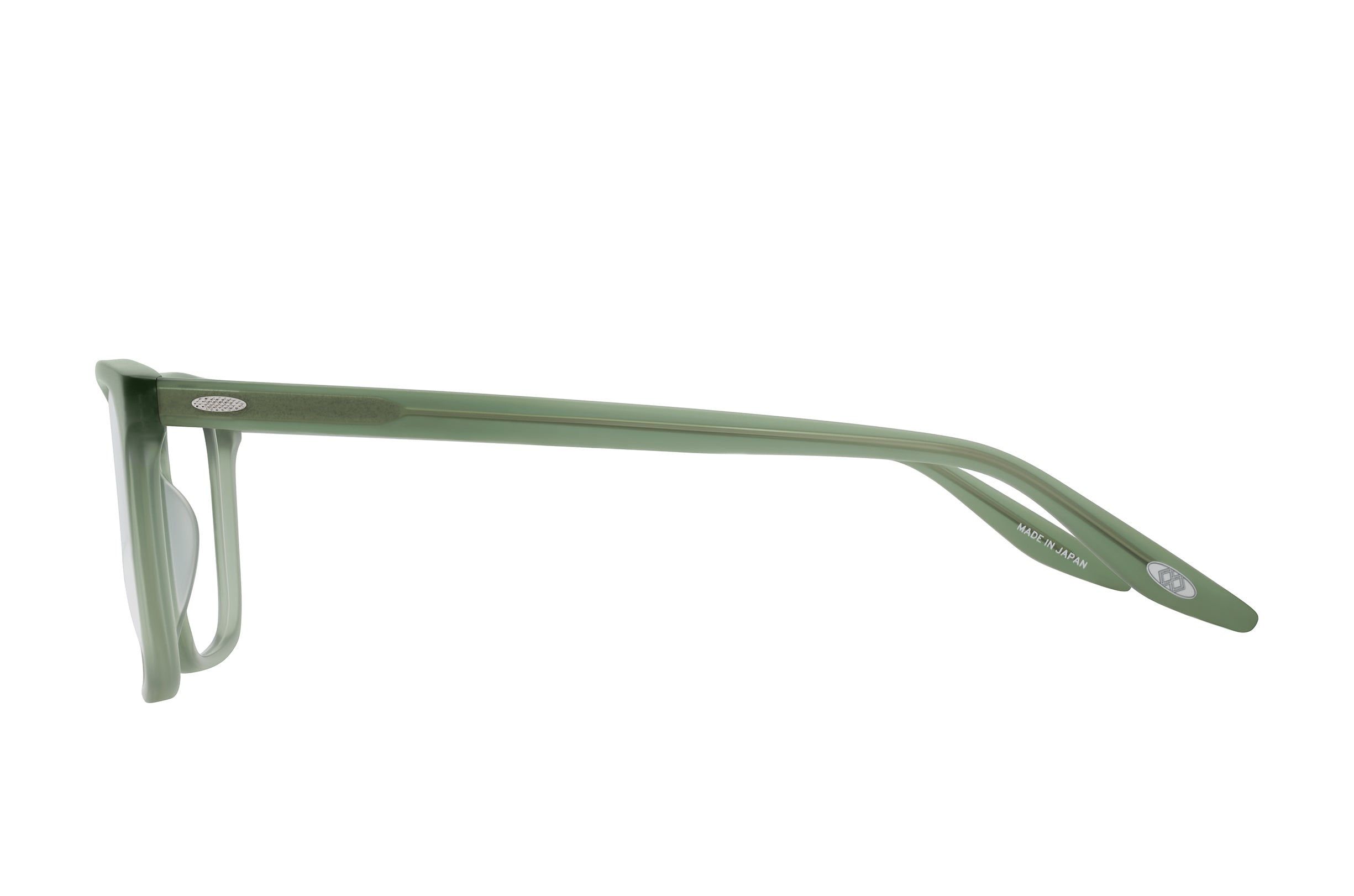 Barton Perreira Eiger (57) Matte Olive Green profile Barton Perreira Eiger (57) in Matte Olive Green, side view