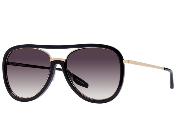 Barton Perreira Fossett in Black / Gold / Smolder, angled view