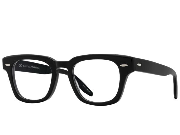 Barton Perreira Frederick Optical in Black, angled view