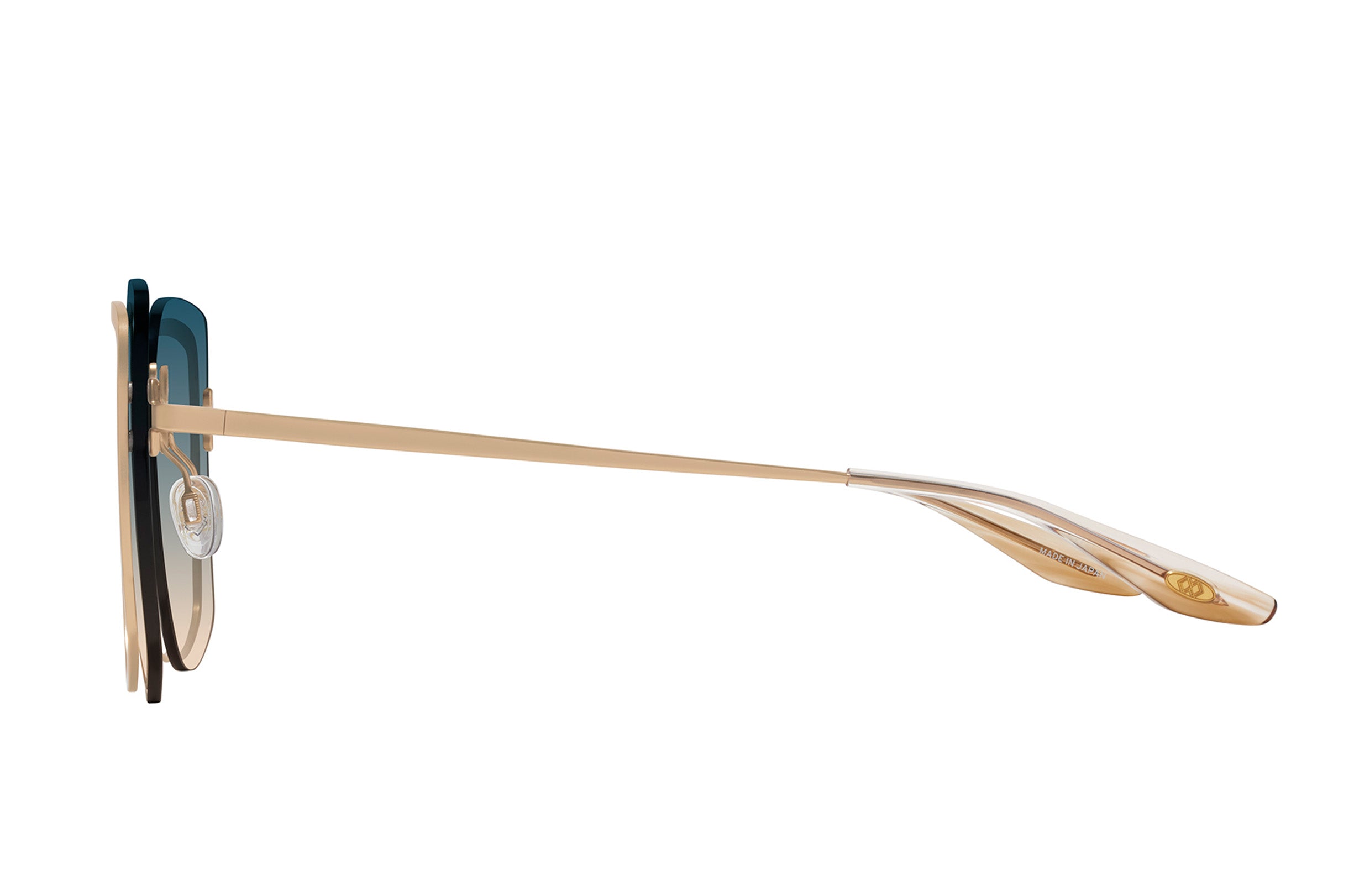 Barton Perreira Halima Matte Gold / Horizon profile Barton Perreira Halima in Matte Gold / Horizon, side view
