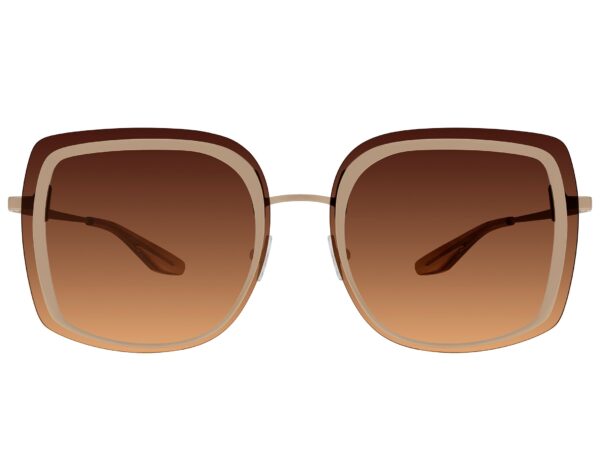 Barton Perreira Halima in Matte Gold / Mahogony Gradient, front view