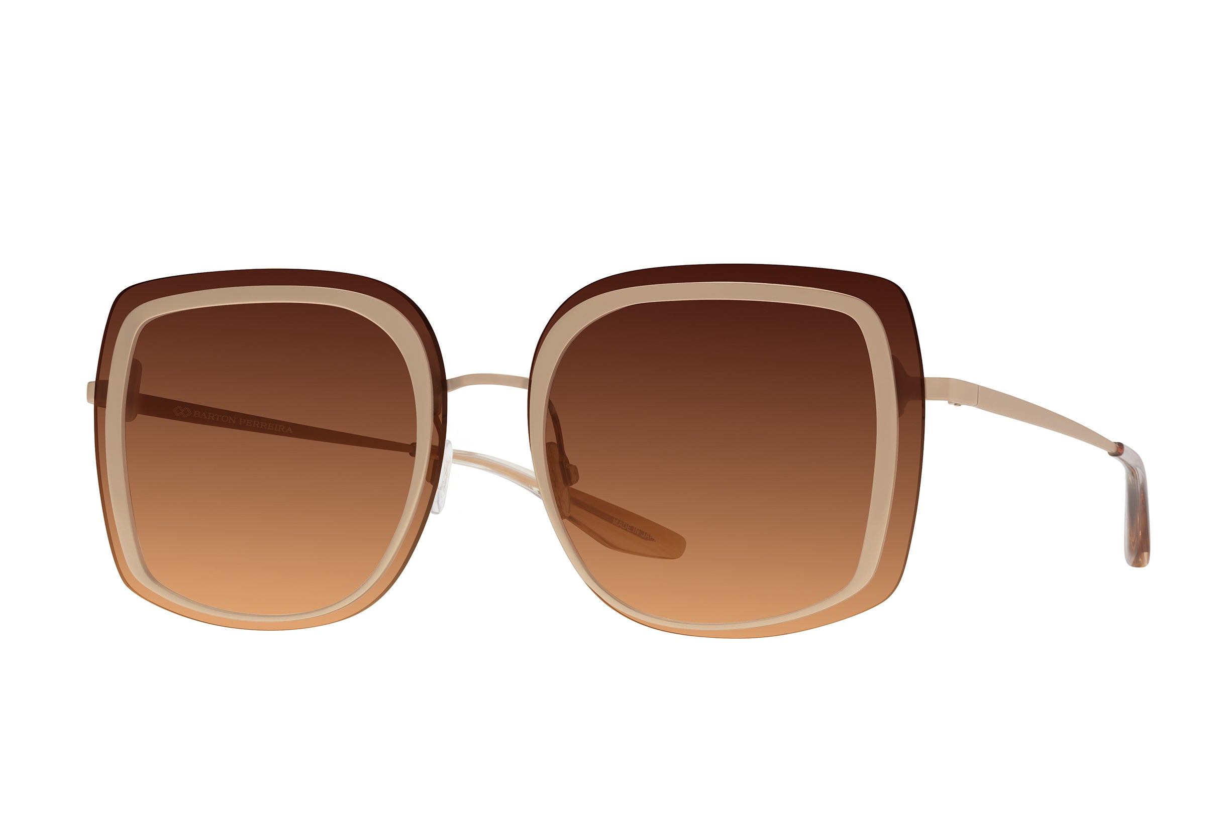 Barton Perreira Halima Matte Gold / Mahogony Gradient side Barton Perreira Halima in Matte Gold / Mahogony Gradient, angled view