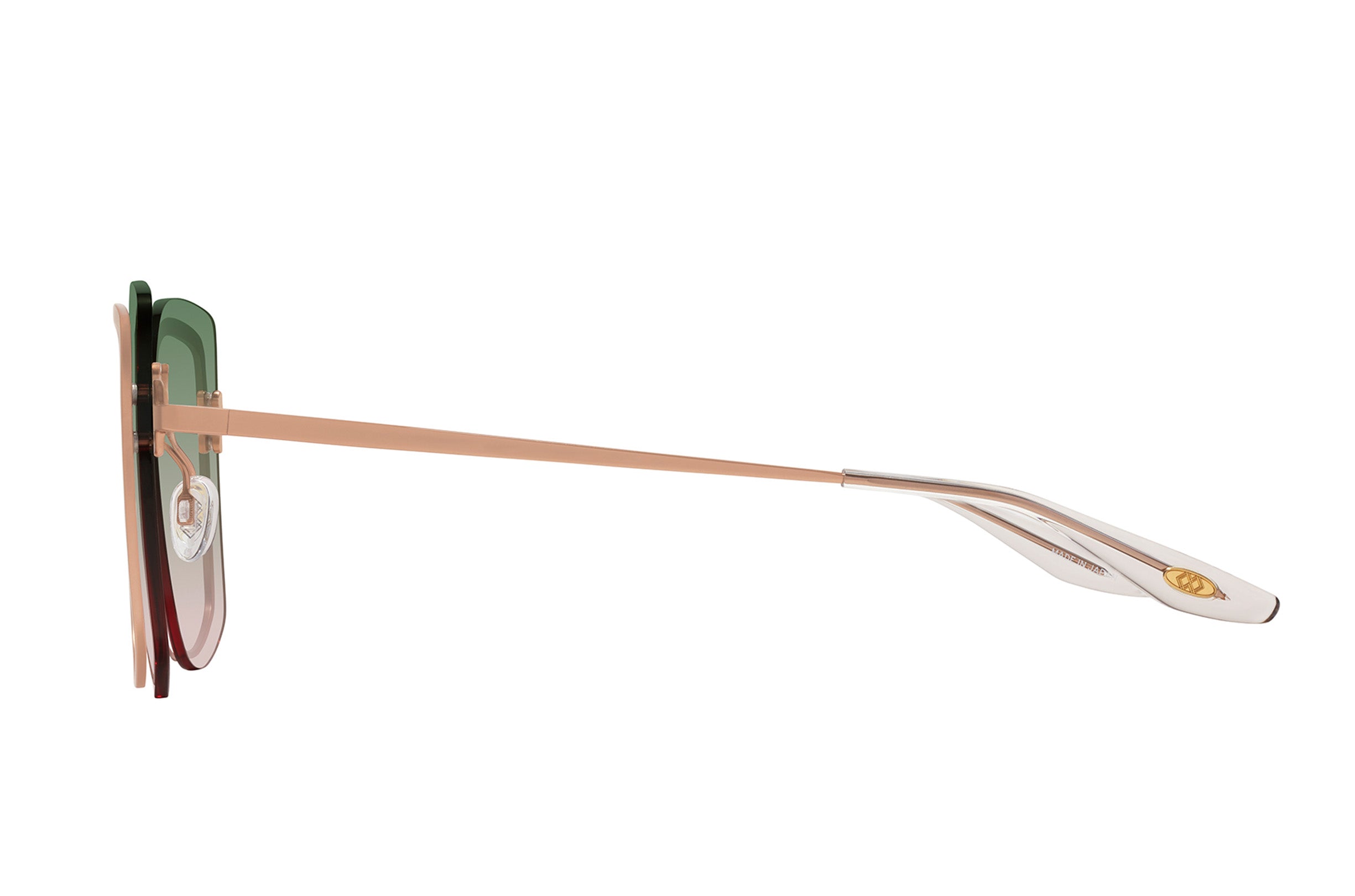 Barton Perreira Halima Matte Rose Gold / Aurora profile Barton Perreira Halima in Matte Rose Gold / Aurora, side view