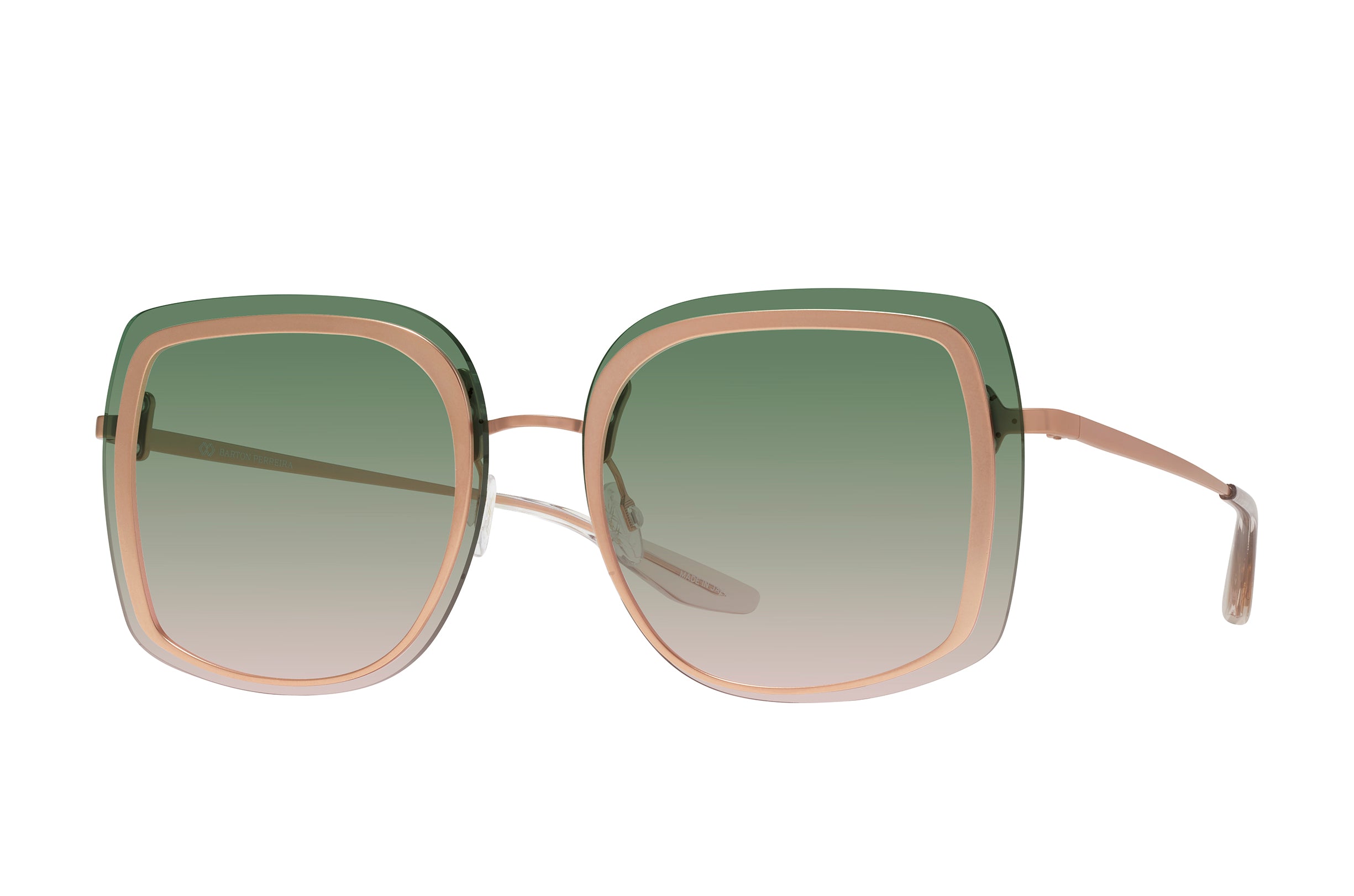 Barton Perreira Halima Matte Rose Gold / Aurora side Barton Perreira Halima in Matte Rose Gold / Aurora, angled view