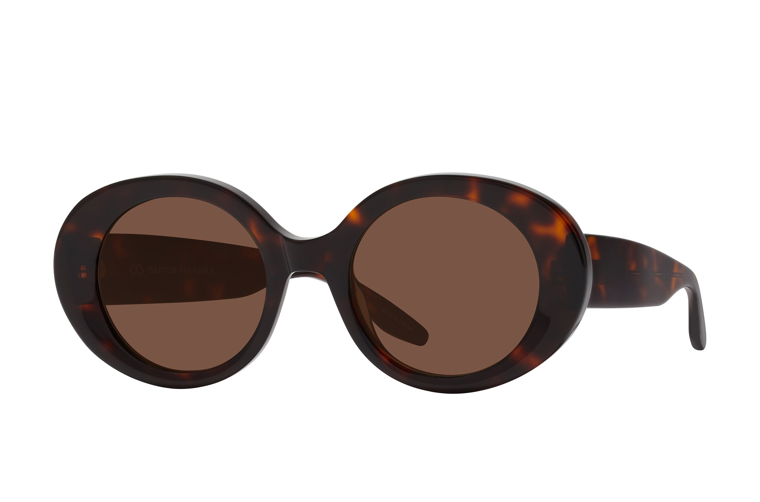 Barton Perreira Lamarr Acacia Tortoise / Espresso side Barton Perreira Lamarr in Acacia Tortoise / Espresso, angled view