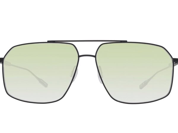 Barton Perreira Limited-Edition Renzo Sun in Black Satin / Mint, front view