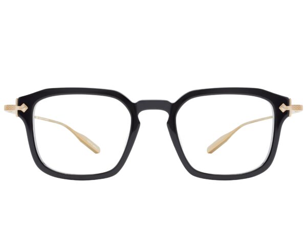 Barton Perreira Nolan Optical in Black / Gold, front view