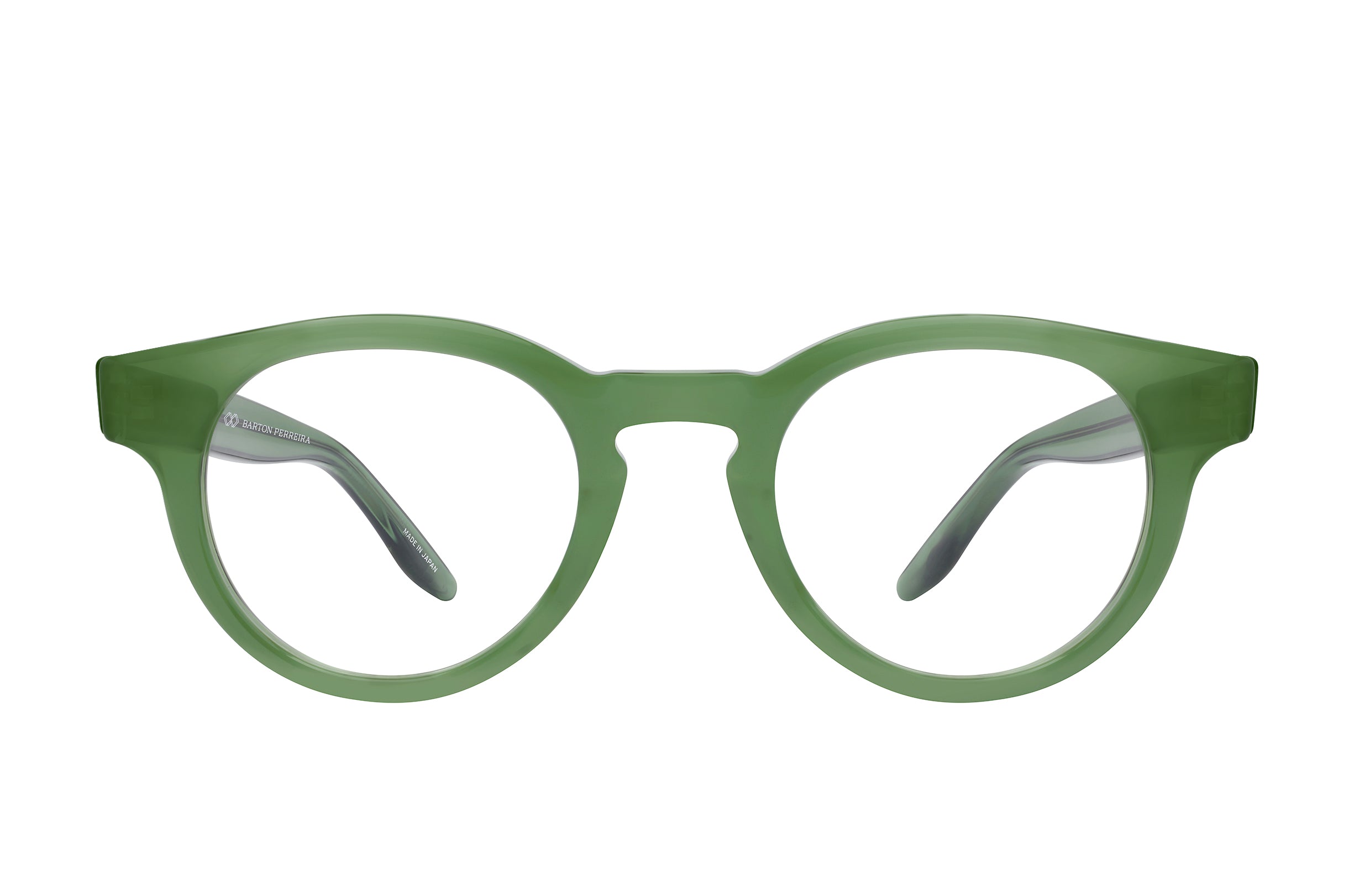 Barton Perreira Oxford Optical Olive Green front Barton Perreira Oxford Optical in Olive Green, front view