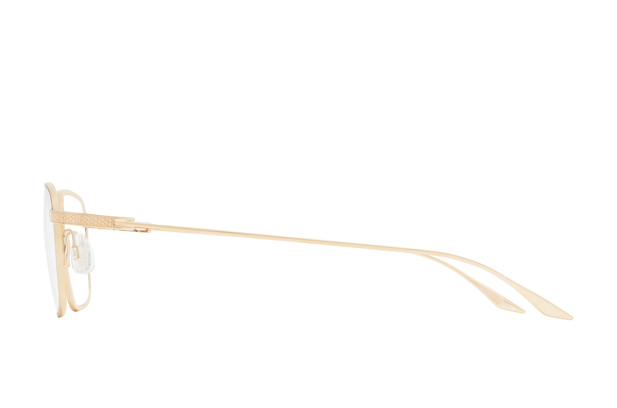 Barton Perreira Salgado Gold / Black Satin profile Barton Perreira Salgado in Gold / Black Satin, side view