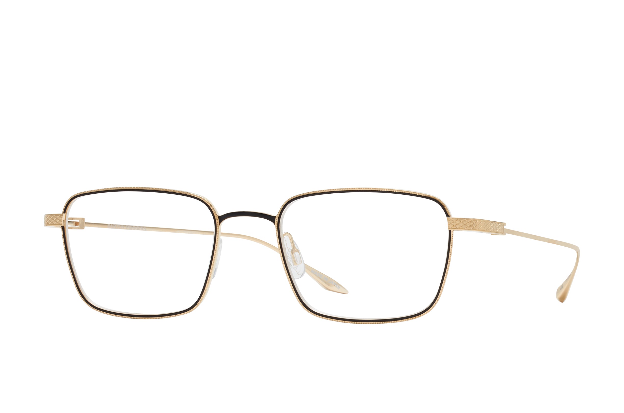 Barton Perreira Salgado Gold / Black Satin side Barton Perreira Salgado in Gold / Black Satin, angled view