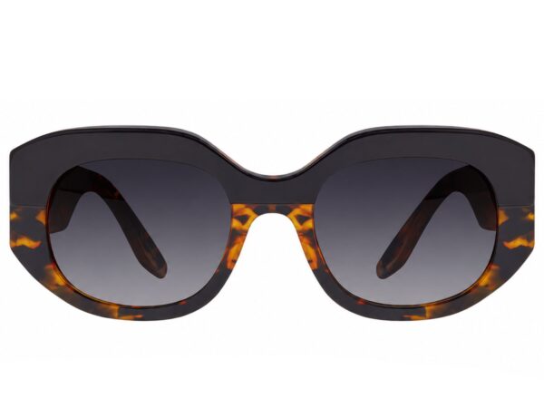 Barton Perreira Sueño x Bellini Yacht in Black Amber Tortoise / Nightfall Polarized, front view