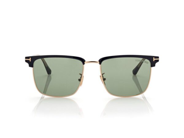 Tom Ford FT0997-H Hudson Sunglasses in Black (01N), front