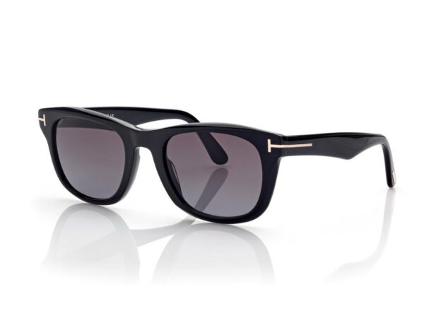Tom Ford FT1076 Kendel Sunglasses in Black (01B), side view