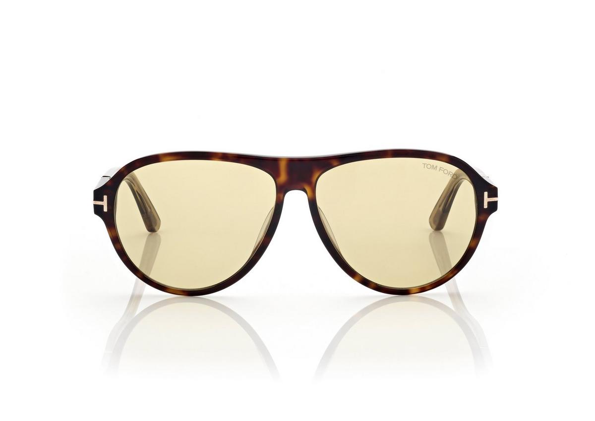 FT1080_52N_59MM_A.jpg Tom Ford FT1080 Quincy Sunglasses in Dark Havana (52N), front