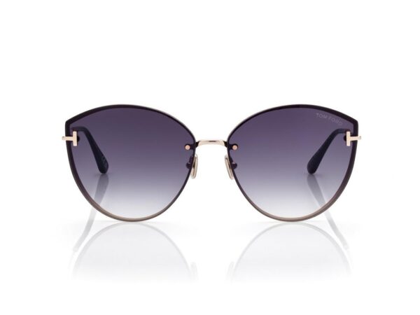 Tom Ford FT1106 Evangeline Sunglasses in Gold (28B), front