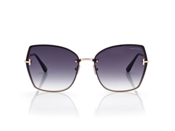 Tom Ford FT1107 Nickie Sunglasses in Gold (28B), front