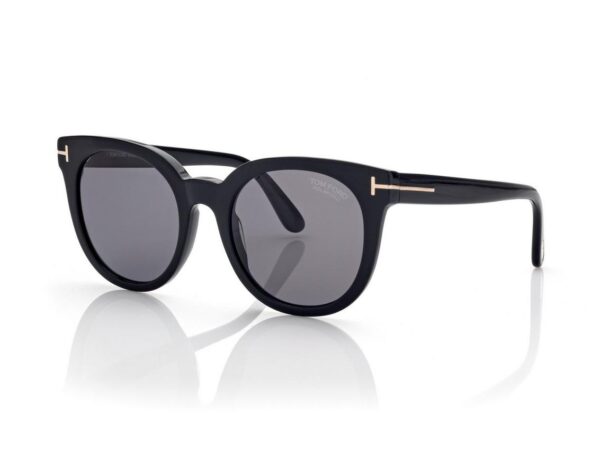 Tom Ford FT1109 Moira Sunglasses in Black (01D), side view