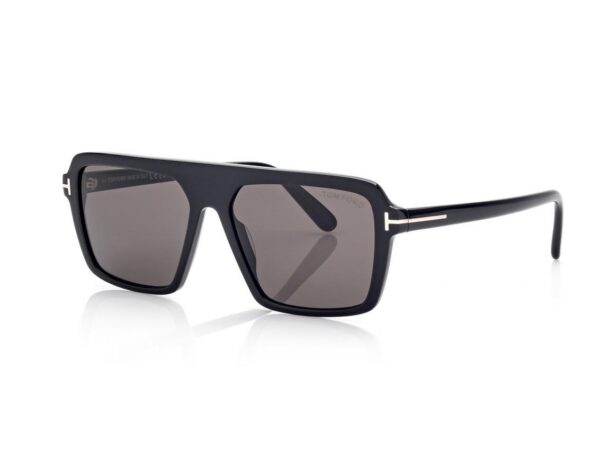Tom Ford FT1176 Vincent Sunglasses in Black (01A), side view