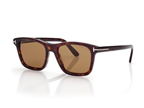 Tom Ford FT1179 Barron Sunglasses in Dark Havana (52E), side view