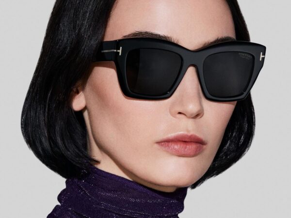 Tom Ford FT1191 Luna Sunglasses in Black (01D), front