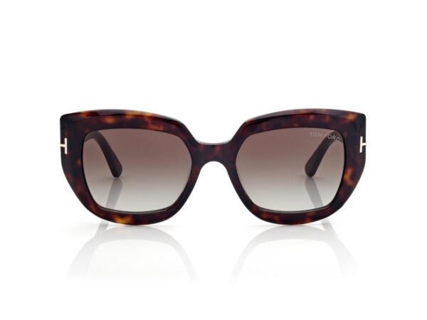 Tom Ford FT1192 Saltzman Sunglasses in Gradient Havana (52B), front