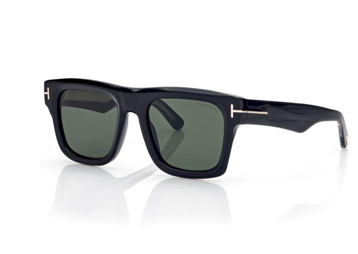 FT1200_01N_53MM_B.jpg Tom Ford FT1200 Icon Square Sunglasses in Black (01N), side view