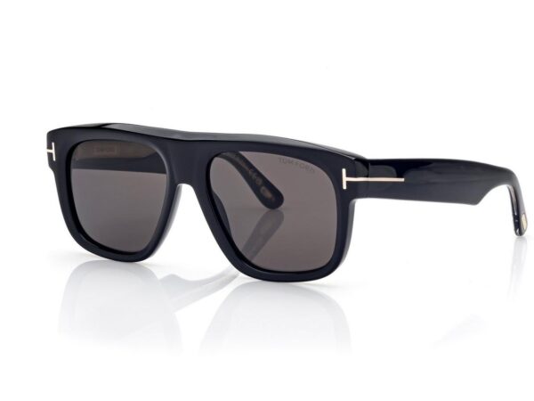 Tom Ford FT1201 Icon Geometric Sunglasses in Black (01A), side view