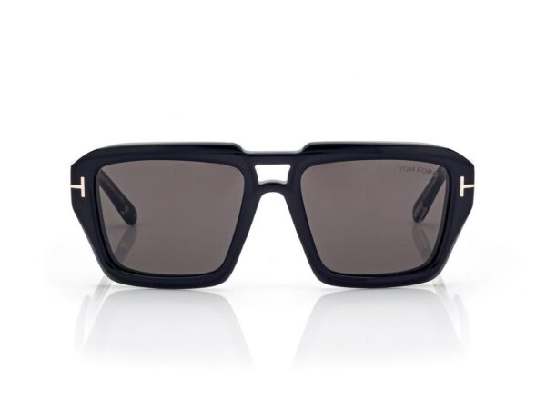 Tom Ford FT1202 Icon Navigator Sunglasses in Black (01A), front