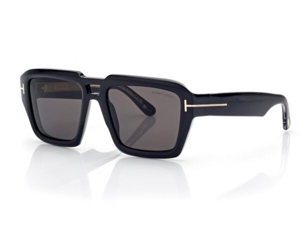 Tom Ford FT1202 Icon Navigator Sunglasses in Black (01A), side view