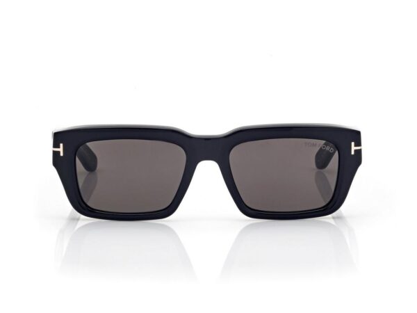 Tom Ford FT1203 Icon Rectangular Sunglasses in Black (01A), front