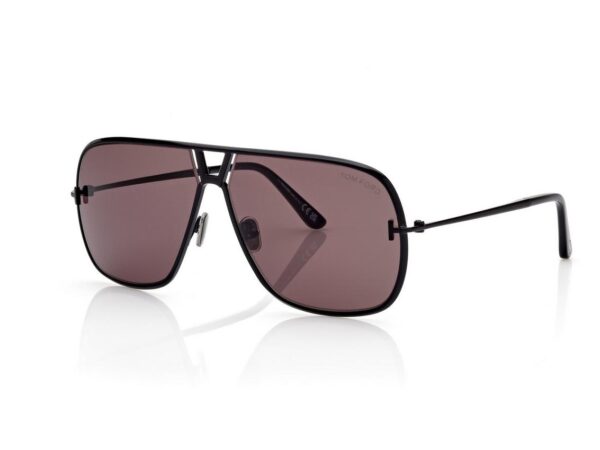 Tom Ford FT1204 Stavros Sunglasses in Black (01A), side view